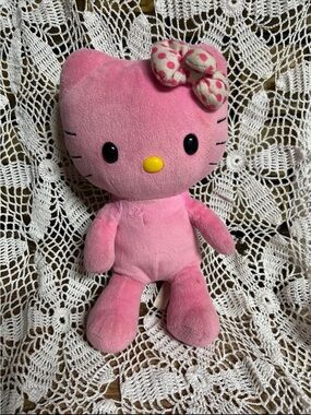 Hello Kitty - Build A Bear - Small Fry Pink Polka Dot bow 2012